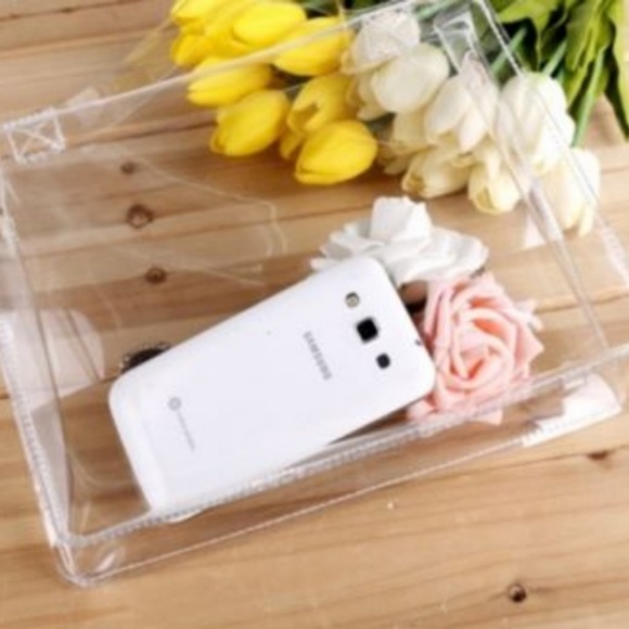 Transparent Clear Handbag Tote Shoulder Bag - Picture 2 of 5